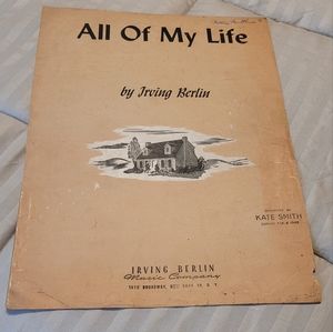 All My Life vintage Sheet Music